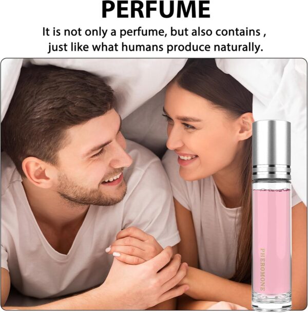 FEXPDL 3Pcs Pheromone Perfume for Women to Attract Men, Roller Ball Perfume Women The Original Pheromone Infused Essential Oil Perfume Cologne Pheromone Perfume for Man and Women 10ml with 1Pcs Balm