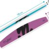 Mylee Dual Grit Foam Nail Files 100/180 Grit - Pack of 2 - Professional Salon-Quality Manicure at Home, File & Contour, Suitable for Acrylic, Natural Nails and Gel Polish Removal, Prep, Shape & Repair