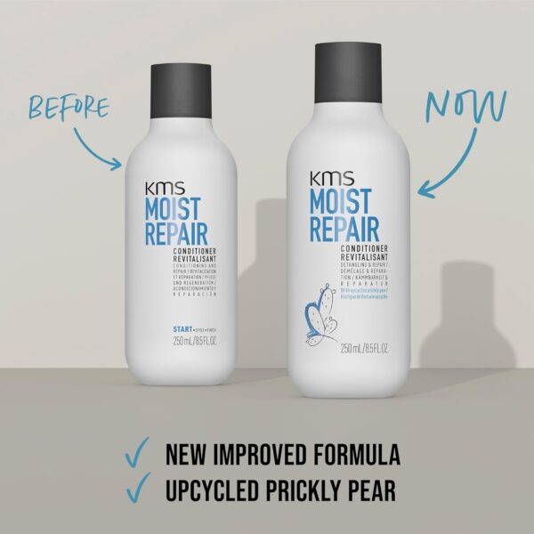 KMS MoistRepair Conditioner for Dry, Damaged Hair, 250ml, Detangling and Repair, with Upcycled Prickly Pear, Vegan Formula