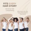 Vitamins Hair Serum Keratin Treatment - Biotin Collagen & Coconut Oil Hydrating Moisturiser for Frizzy Dry Damaged Hair - Anti Frizz Heat Protection for Curly Wavy Straight Locks