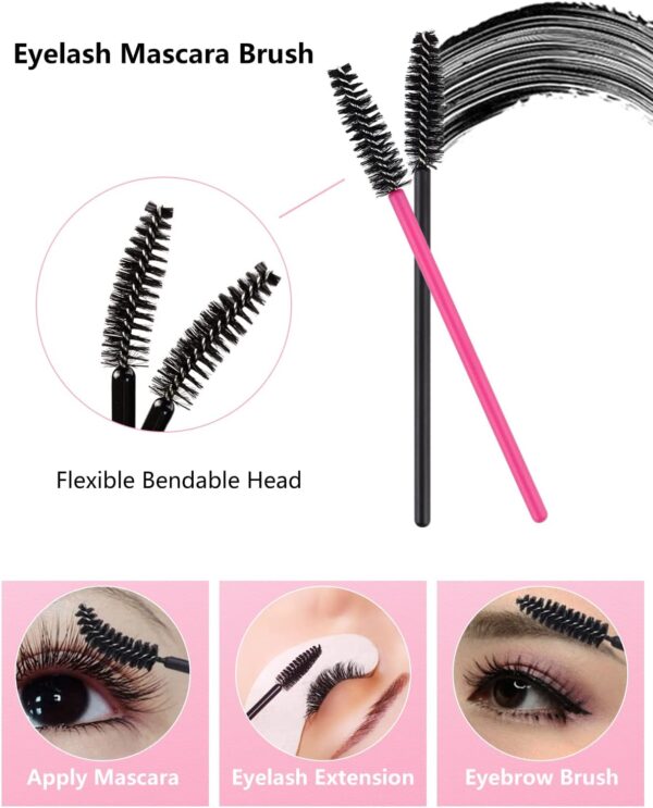 LIONVISON Disposable Makeup Applicators, Makeup Mixing Palette with Spatula and 262 PCS Disposable Makeup Brush Tools, Mascara Wands Lip Brushes Eyeliner Brushes Makeup Hair Clips with Organizer Box