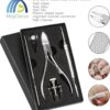 MojiDecor Ingrown Toenail Filae and Ingrowing Toenail File, Professional Nail Care Set 6PCS Premium Stainless Steel Manicure Pedicure Set, Nail Nipper Nail Slider Nail File and Ingrown Toe Tool