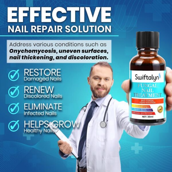 Fungal Nail Treatment for Toenalis and Fingernails: Nail Fungus Treatment for Thick, Discolored, Brittle Nails – Helps Improve Nail Appearance and Supports Healthy Growth