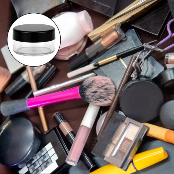 71M5kmKg-zL._AC_SL1500_.jpg Sample Pots for Cosmetics, 10 PCS 10Gram Cosmetic Containers, Make up Pots, Mini Jars With Lids, Clear Round Plastic Jars, BPA Free Pot Jars for Travel Storage Makeup Beauty Products Face Creams