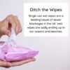 Simply Gone Make Up Remover Cloths | Reusable Makeup Removing Face Cloth ideal for Sensitive Skin | Makeup Remover Flannel 2 Set (Blue & Pink)