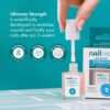 Nailner Ultimate Nail Strengthening Treatment – Nail Polish Strengthener for Damaged Nails – Scientifically Developed to Revitalise, Nourish & Fortify Nails – Glossy Light-Rose Nail Varnish – 10ml