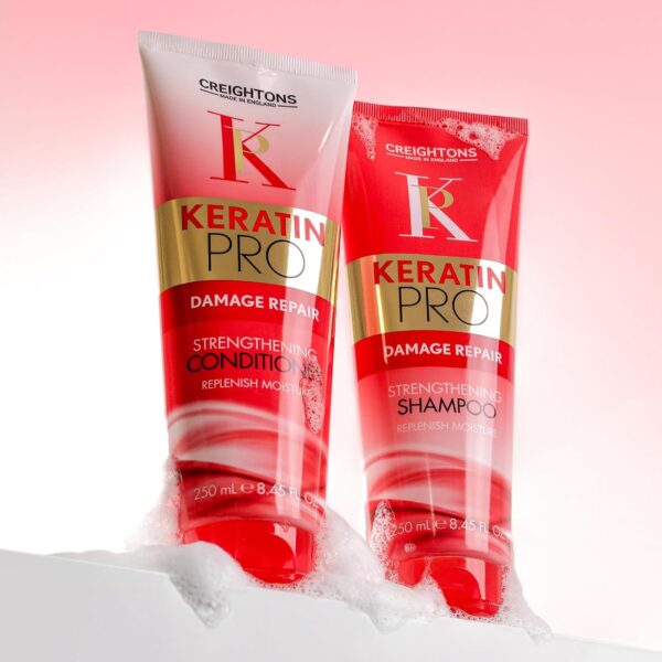Creightons Pro Keratin Strength & Repair Conditioner (250ml) - Helps Boost Keratin Levels For Silky Smooth, More Manageable Hair. For Dry, Damaged Hair.