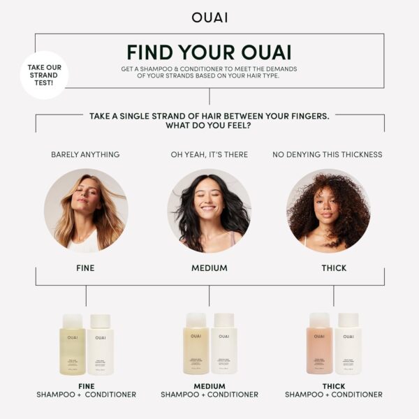 OUAI Fine to Medium Hair Treatment Masque - Hair Mask for Hair Repair, Hydration and Shine - With Shea Butter, Keratin and Panthenol - Paraben, Phthalate and Sulfate Free Hair Care - 236ml