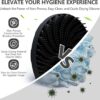 71N7px44ebL._AC_SL1500_.jpg BEAUTAIL Silicone Body Scrubber 5th Gen 2 Pack, Gentle Exfoliating Shower Bath Brush for Sensitive Skin, Innovative Silicone Bristles Design for Lather Well, Ergonomic No-Slip Handle (Black+Starlight)