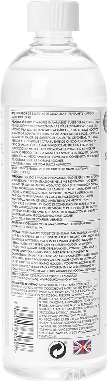 STYLPRO 500ml Unique Formula | Vegan | Makeup Brush Conditioning Cleanser | Makeup Brush Cleaner | Removes Makeup, Dead Skin, Bacteria and Dirt from your Makeup Brushes |Free from Alcohol and Parabens