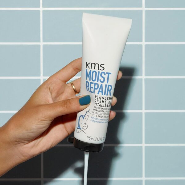 KMS MoistRepair Revival Cream, 125ml, New and Improved Formula, Moisture & Manageability, with Upcycled Prickly Pear, Vegan Formula