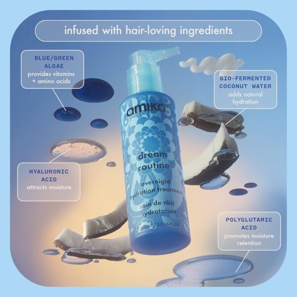 amika. dream routine overnight hydrating hair mask, 100ml