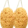 HZHSGLY 2 Pcs Sponges Bath, Gentle Honeycomb Bath Sponges Deep Cleaning, Dense Foam Sponges Shower Natural Sponge for Shower(Oval, One Size)