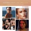 Liquid Highlighter Natural Glow For Face & Body, Waterproof Moisturizing Highlighter Makeup For Long Lasting Shimmer, Contour Liquid Luminizer Easy to Use with Cushion Applicator (#3 Rose gold)