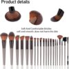 LHLXZQ Makeup Brush Set, 33 Pcs Makeup Tool Set with Makeup Sponge, Powder Puffs, Brush Cleaner, Professional Face Makeup Brushes for Foundation Powder Concealers Eyeshadow Blush, etc