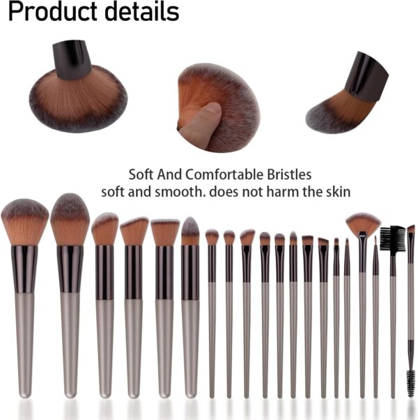 LHLXZQ Makeup Brush Set, 33 Pcs Makeup Tool Set with Makeup Sponge, Powder Puffs, Brush Cleaner, Professional Face Makeup Brushes for Foundation Powder Concealers Eyeshadow Blush, etc