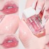 Leogony 4PCS Shimmer Korean Lip Gloss, Cute Lip Balm Makeup, Plump Hydrating Toot Lip Glow Oil Set