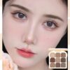 Toast Earth Color Eyeshadow Palette Nine-Color Blush Eyeshadow All-in-One Palette Nine-Grid Color Changing Eye Makeup Soft Silky Powder Highly Colored Smokey Eyeshadow