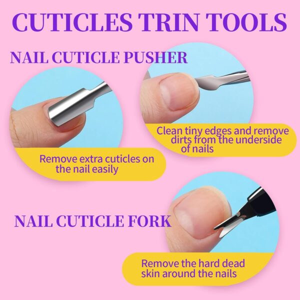 FANDAMEI Nail Buffer Kit, 10 PCS Nail Buffer Block with Different Grit, Nail Buffers, Nail Buffing Block, Buffer Nail File, Cuticle Trimmer, Nail Care Tool Kit, Nail Tools, Nail Kit, Manicure Tools