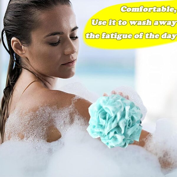 8 PCS Shower Puff Set, Shower Scrunchie Set, Bath Scrunchies Set (30g) for Scrubbing & Exfoliating Multicolor Shower Sponge Comfortable Body Puff Soft Body Loofah Sponge for Men Women & Babies