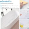 Mynoozi 36PCS Non-Slip Strip Stickers for Bath and Shower, Wave Anti-Slip Strip with Scraper, Non Slip Bathtub Stickers for Stairs, Shower Room, Slippery Surfaces, Sauna, Kitchen-Transparent