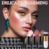 3Pcs Contour Highlighter Blush Sticks with Brush - Cream Contour Bronzer Stick for Cheeks Eyes Lips, Long Lasting Waterproof Smooth Makeup Sticks for All Skin Type Face Makeup