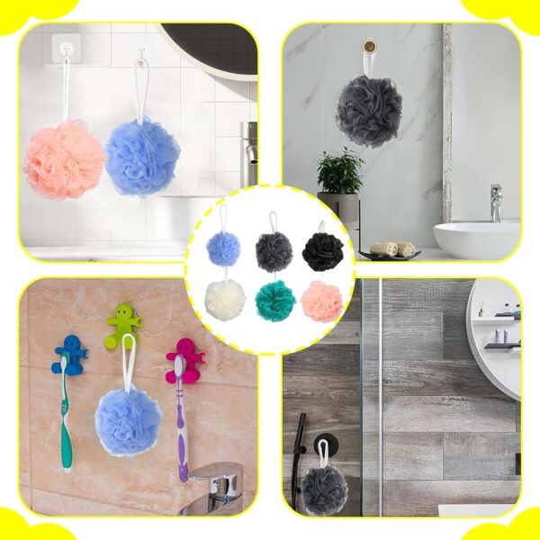 8 PCS Shower Puff Set, Shower Scrunchie Set, Bath Scrunchies Set (30g) for Scrubbing & Exfoliating Multicolor Shower Sponge Comfortable Body Puff Soft Body Loofah Sponge for Men Women & Babies