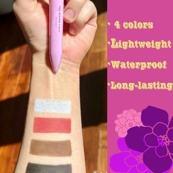 4 In 1 Makeup Pen Multifunctional Makeup Pen，Waterproof，Highlighter，4 Color Multifunction Makeup Beauty Pen,Makeup Pen for Woman Design