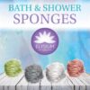 Elysium Spa Pack of 4 Mesh Exfoliating Bath And Shower Body Puff Sponges
