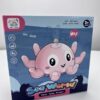 Jiosdo Baby Bath Toys, Octopus Spray Water Light Up Bath Toys, Automatic Induction Water Toys, Bath time shower Bathtub toys Gifts for Toddlers Girls Boys（Pink）