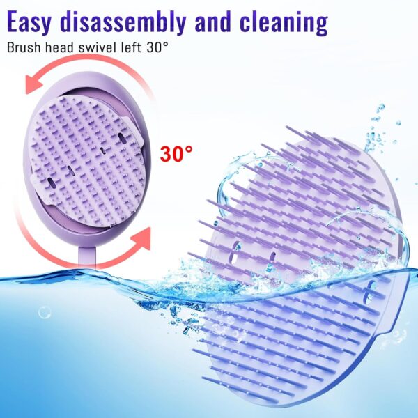 Scalp Massager Hair Growth Comb - Hair Care Brush for Dandruff Removal - Built-in Anion Device -Rechargeable - Electric Hair Follicle Stimulation Tool - Gifts for Men and Women to Relax Head Stress