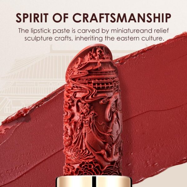 CATKIN Red Glitter Lipstick, Long Lasting, High Impact, Moisturizing Formula, enriched with Avocado Oil and Vitamin E, 3.2g
