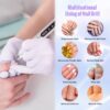 Denabuty Cordless Electric Nail Drill Machine, 13 in 1 Nail File Kit 35000RPM Professional Portable Rechargeable E File for Acrylic Polish Gel Removal Manicure Pedicure Set with 5 Speeds DN-2402