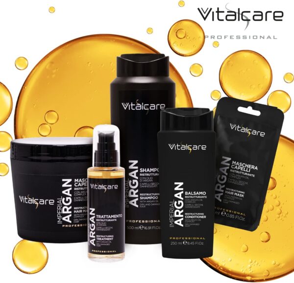 Vitalcare | Imperial Argan - Restructuring Hair Mask for Dry and Damaged Hair, with Argan Oil Complex, Restructuring Hair Mask, 500 ml