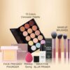 Make Up Set，Professional Makeup Set, All In One Make Up Set For Women, Make Up Kit Includes 15 Colors Concealer Palette，Face Pressed Pworder，Makeup Sponge，Smooth & Blur Primer，Makeup Brushes