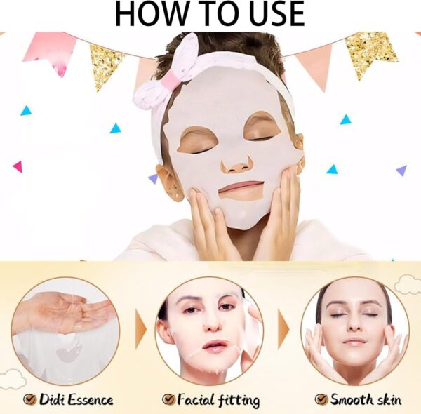 7 PCS Kids Face Masks, Skin Care for Teenage Girls - Hydrating Sheet Mask to Moisturizing and Smoothing, Fruit Face Masks Beauty Gift Set for Women & Girls Skin Hydrate, Brighten, Moisturize, Soothe