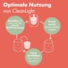 Bolsius - CleanLight Starter Set - Refillable Scented Candle - Holder & 9 Refills - Multiple Fragrances - Green - Burning Time of 20 Hours - Natural Extracts & Vegan Wax - No Palm Oil
