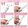 CIICII 71Pcs Cordless Nail Drill Kit with LED Light & Portable Bag, 20000RPM Electric Nail Drill Machine (3-Speed Rechargeable Wireless Electric Nail File) for Acrylic Gel Nails DIY Manicure Pedicure