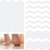 LUFFLOK 24 Pcs Bath Stickers, Non Slip Bath Stickers, Transparent Self-Adhesive Shower Stickers, Anti Slip Grip Stickers for Bath Tub, Stairs, Shower Room, Slippery Surfaces (24 Pcs)