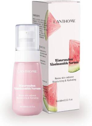 Watermelon Niacinamide Hydrating Serum, Moisturising & Brightening Serum, Foundation Makeup Base, Lightweight Facial Serum & Makeup Primer Liquid Highlighter (Color C)