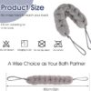 71Rrdsy6PL._AC_SL1500_.jpg Sibba 1 PC Back Scrubber Shower Body Wash Sponge Loofah Bath Large Long Extended Puffs Stick Exfoliating Washing Removable Head Exfoliate Set Pack Mitts Soft Mesh Stretch Braided Strips Brush