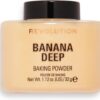 Revolution Beauty London, Loose Baking Powder, Prolongs Makeup Wear, Setting Banana Deep, For Medium to Dark Skin tones, 32g