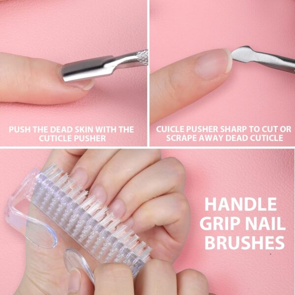 Nail File and Buffer,Teenitor Nail Care kit with Nail File Buffer, Professional Manicure Nail File Block Buffer Polish, Cuticle Nippers, Cuticle Oil and Cuticle Pusher, Manicure Tools Kit, Yellow