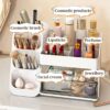 InlyXairce Make up Organiser,Skincare Cosmetic Storage Box Large Capacity,Dressing Organizer with 2 Drawers for Makeup Brush Beauty Perfume for Bedroom Bathroom Countertop Organizers