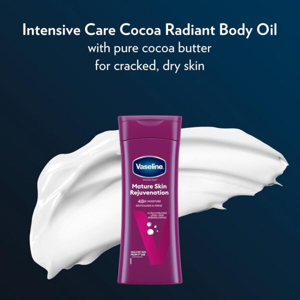 Vaseline Intensive Care Mature Skin Rejuvenation Body Lotion heals and balances skin dryness for maturing dry skin 400 ml