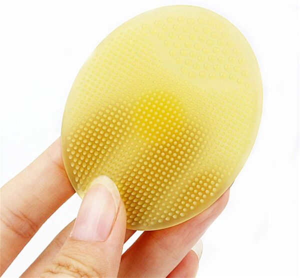 Facial Cleansing Brush Face Exfoliator Pad Silicone Face Scrubber, Mini Manual Silicone Face Scrubber Face Massager Brush Anti-Aging Skin Cleanser and Deep Exfoliator Makeup Tool for Girl Sister Women