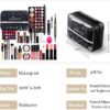 71SlQzgRGlL._AC_SL1500_.jpg RoseFlower 28Pcs Professional Makeup Set, Essential Make up Starter Set Make-up Sets With Cosmetic bag Eyeshadow Palette Lip Gloss Concealer blush Foundation Brush
