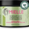 Mielle Rosemary Mint Strengthening Hair Masque, Essential Oil & Biotin Deep Treatment, Miracle Repair for Dry, Damaged, & Frizzy Hair, 340 ml (Pack of 1)