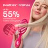 Wet Brush Speed Dry Hair Brush - Stripes (Color Wash) - Vented Design and Ultra Soft HeatFlex Bristles Are Blow Dry Safe With Ergonomic Handle Manages Tangle and Uncontrollable Hair - Pain-Free