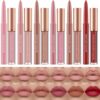 12 Pcs Liquid Lipstick Lipliner Set Nude Lipliner Matte Lipstick Long Lasting Non-Fading Waterproof Lip Glosses Makeup Set Gift For Women (Set C)